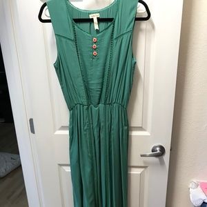 New Matilda Jane maxi dress small western boho chic green